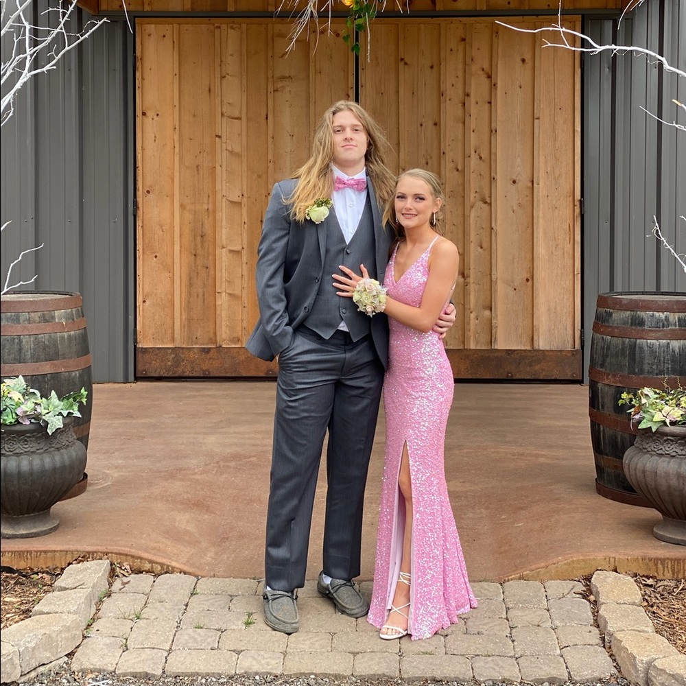 pink prom dress